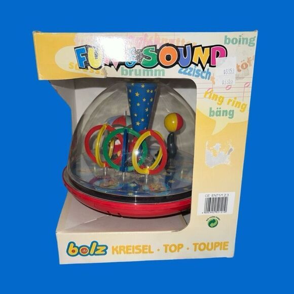 NIB Vintage BOLZ LBZ Musical Circus Spinning Top with Box - West Germany - Picture 5 of 5